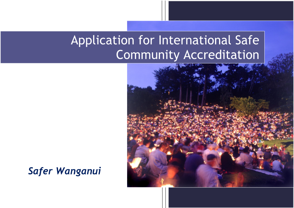 Application for International Safe Community Accreditation