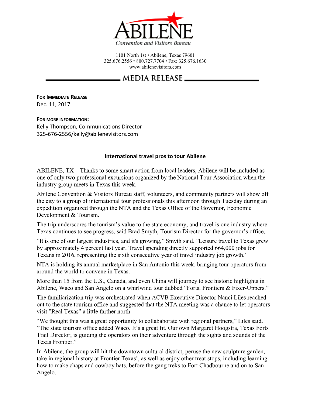 For Immediate Release s403