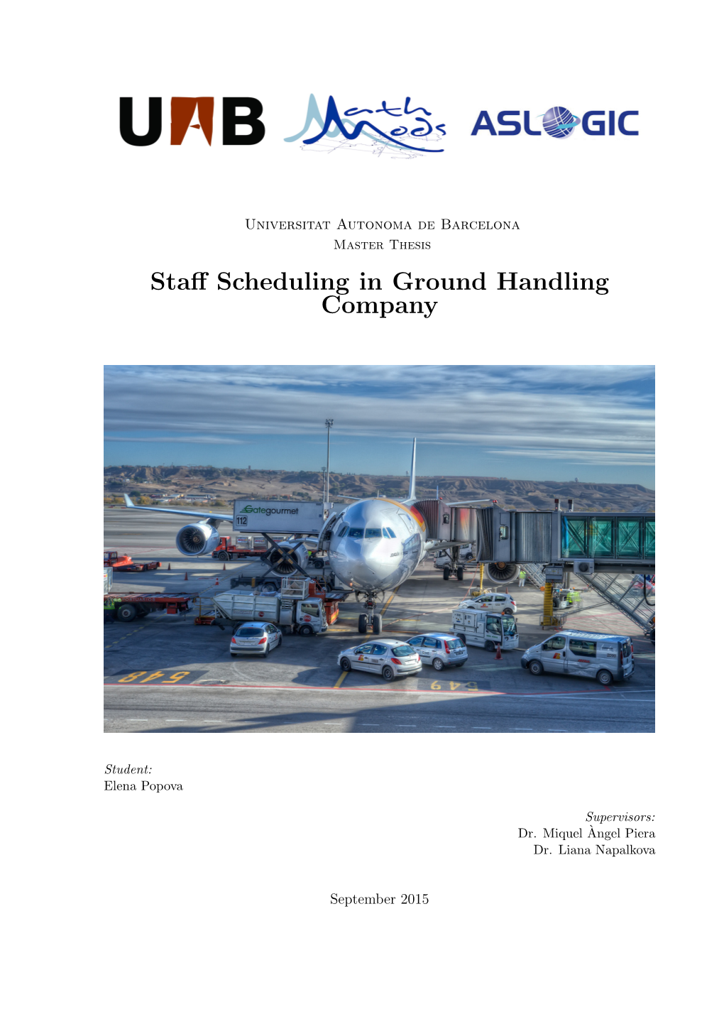 Staff Scheduling in Ground Handling Company