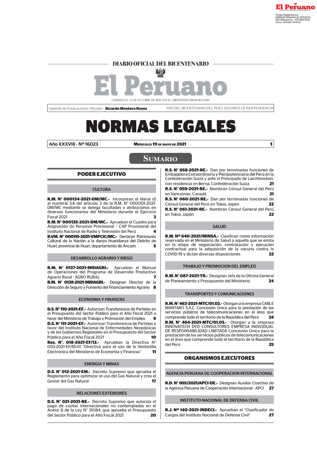 Normas Legales