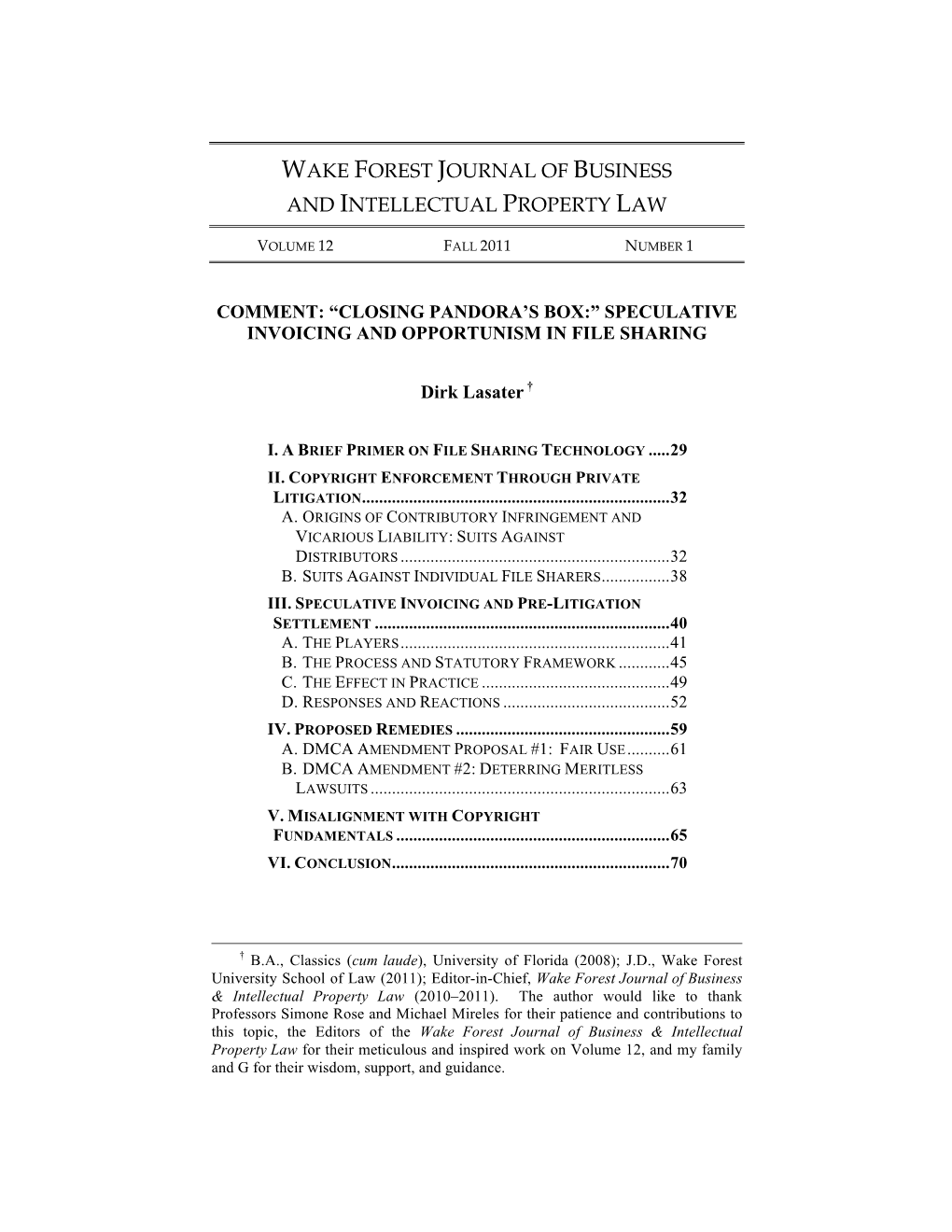 Speculative Invoicing and Opportunism in File Sharing