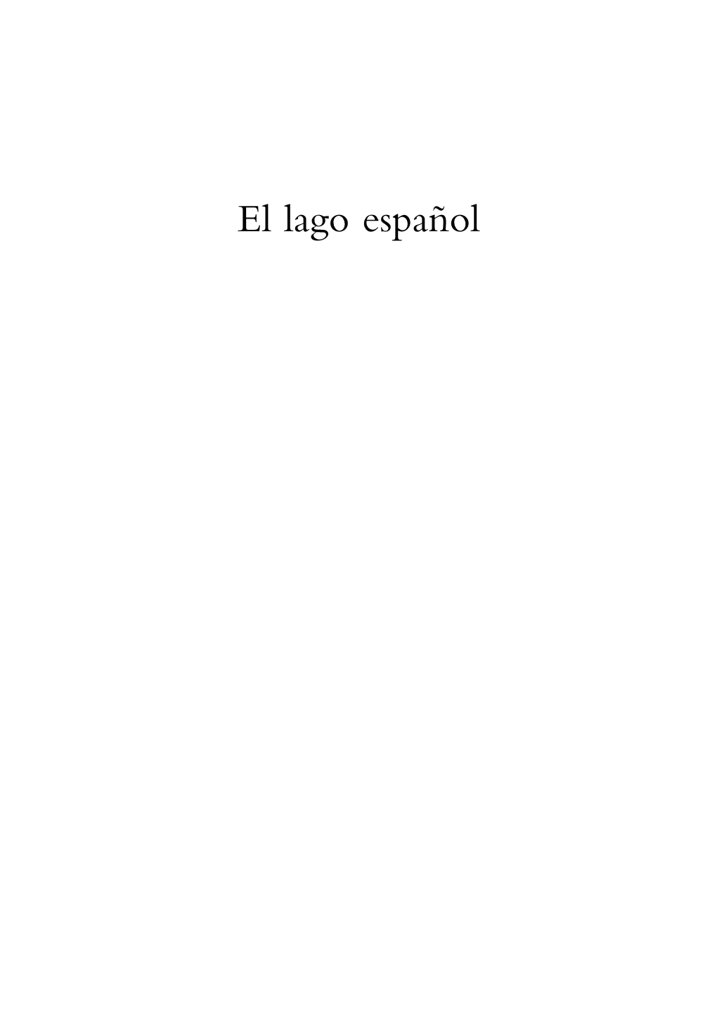 El Lago Español