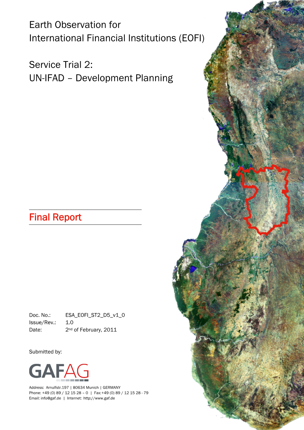 Earth Observation for International Financial Institutions (EOFI)