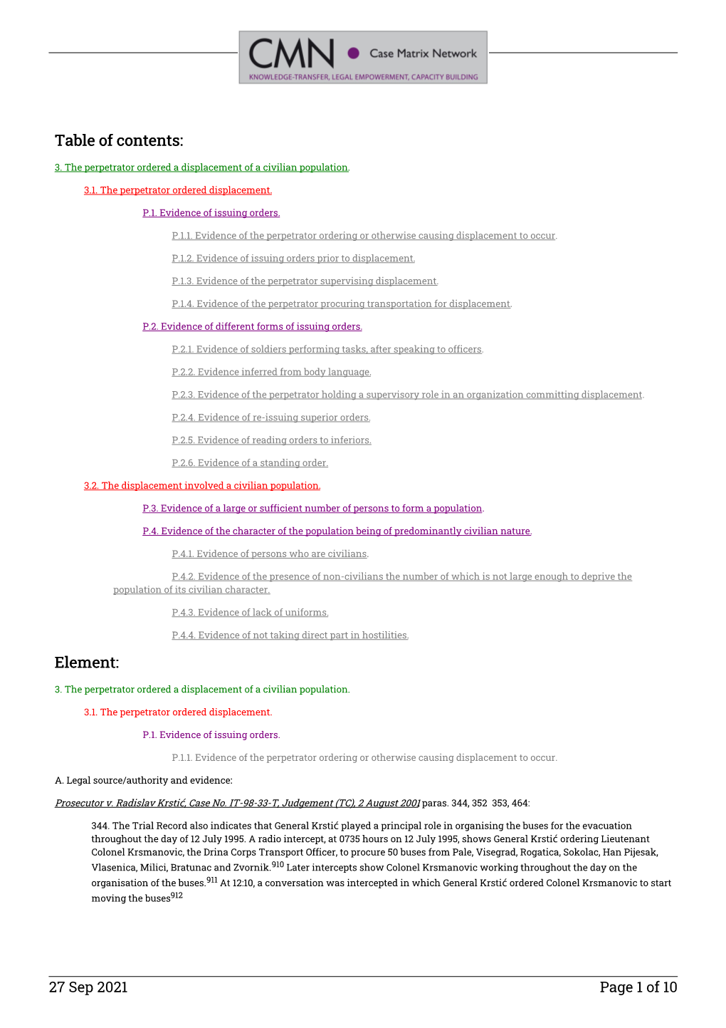 Case Matrix Network