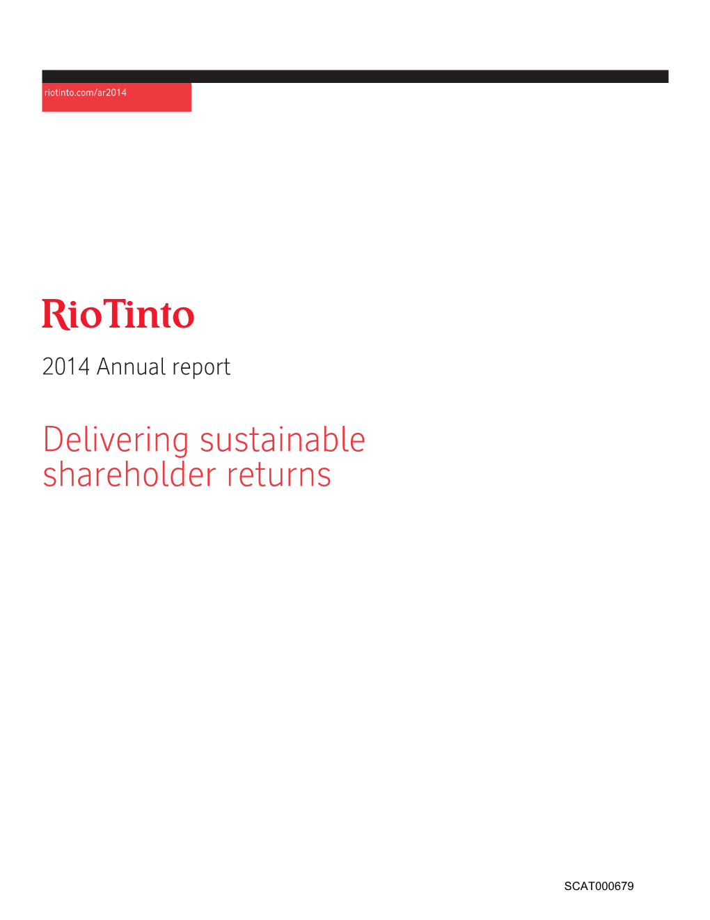Rio Tinto Annual Report 2014