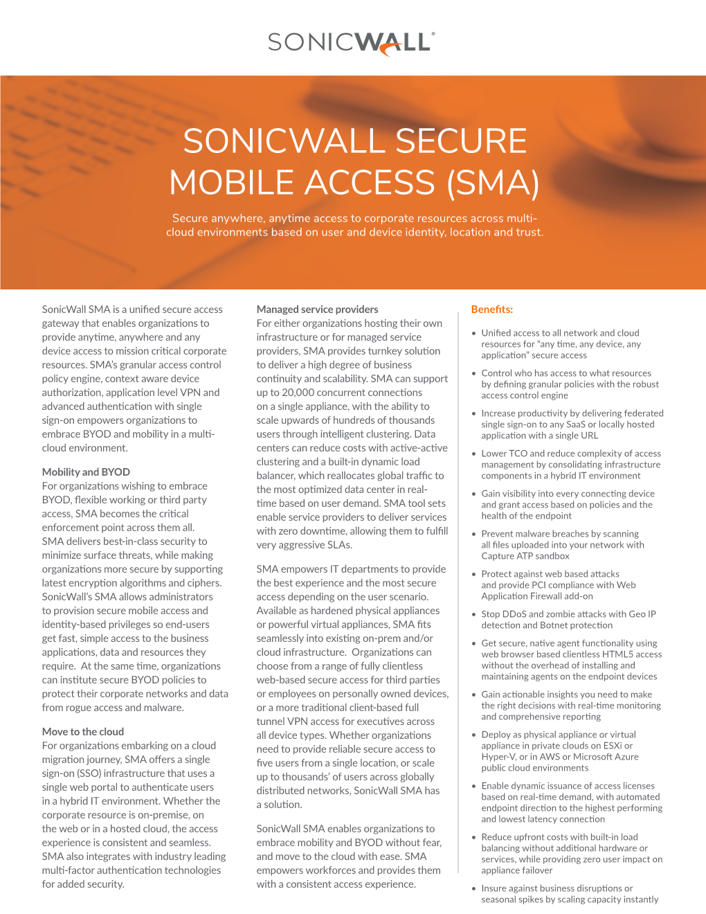 Sonicwall Secure Mobile Access (Sma)