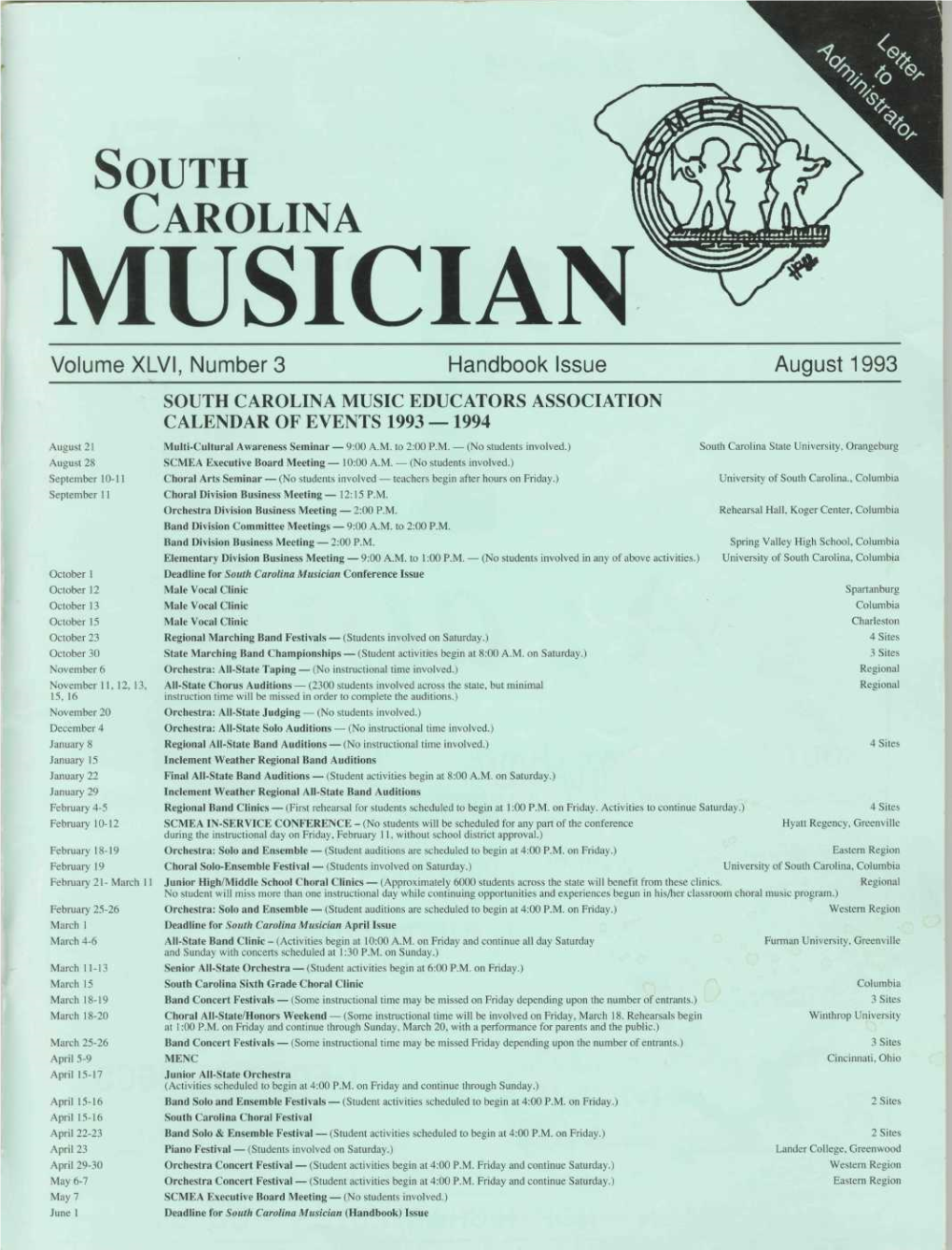 CHORAL CLINIC REGISTRATION DATE LOCATION SITE CLINICIANS LOCAL CHAIRMAN March 1 Orangeburg J