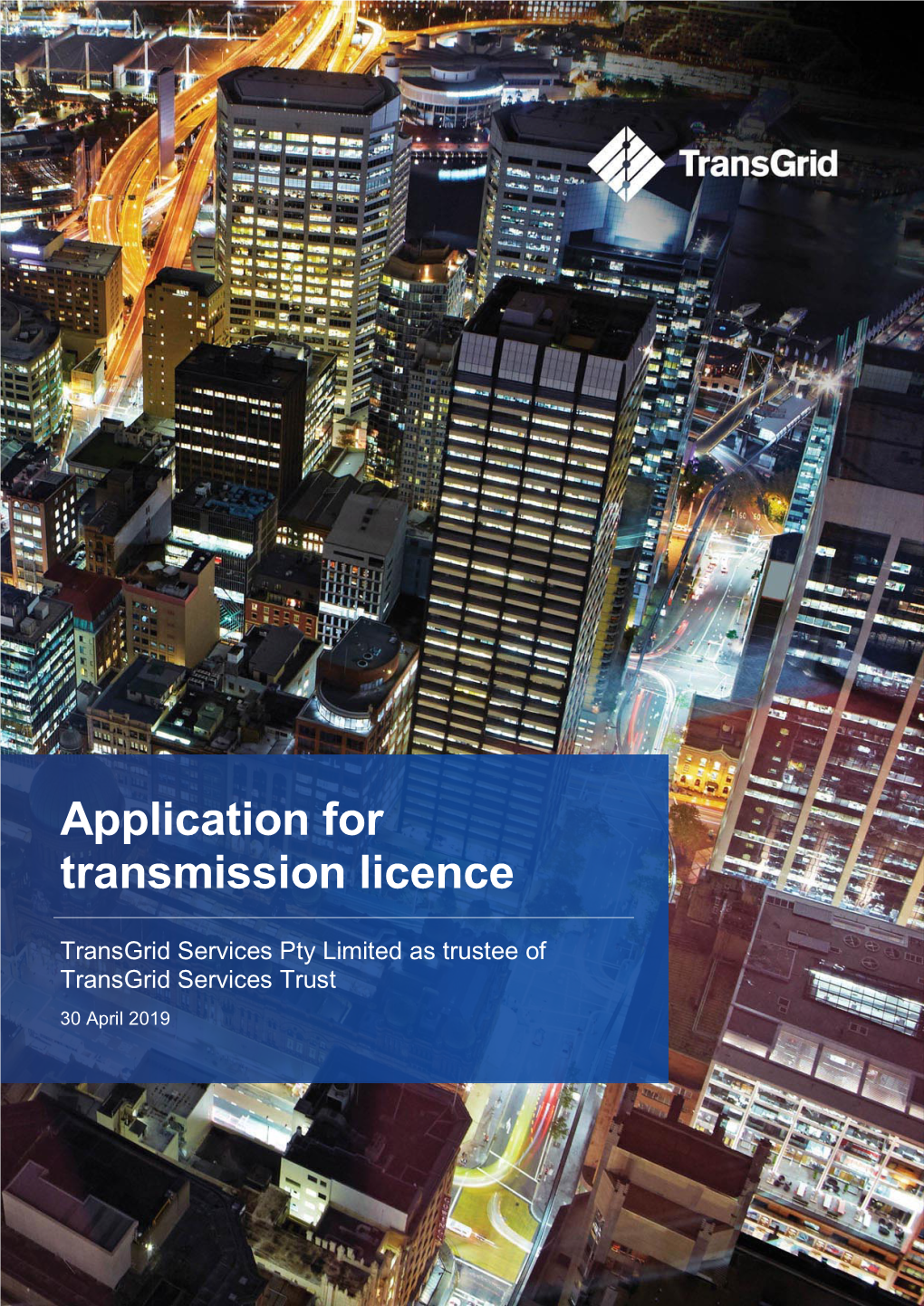 Application for Transmission Licence