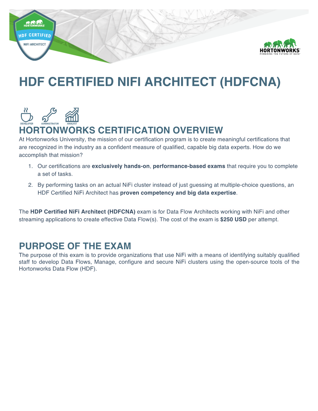 Hdf Certified Nifi Architect (Hdfcna)