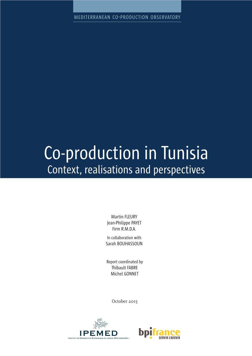 Co-Production in Tunisia Context, Realisations and Perspectives
