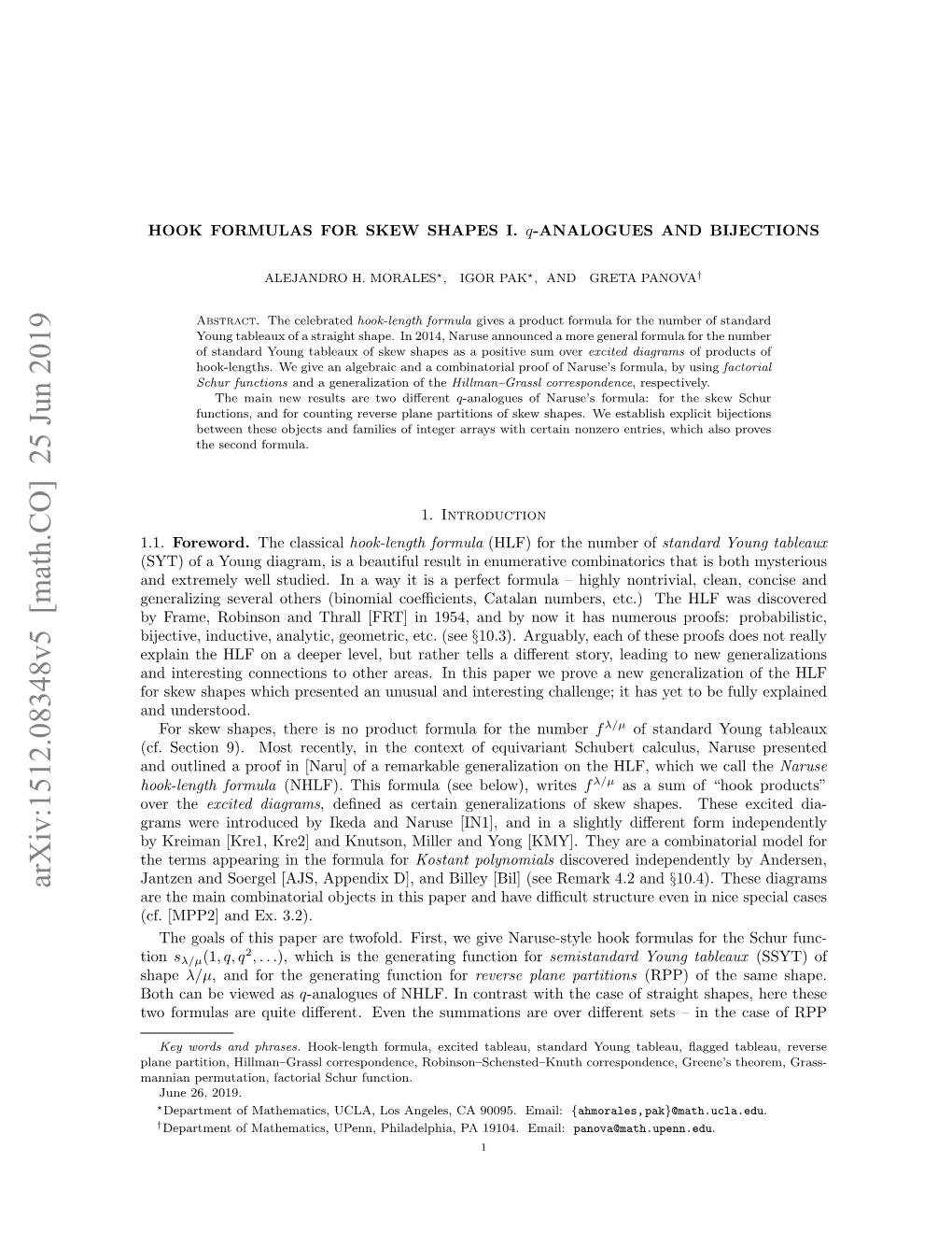 Hook-Length Formulas for Skew Shapes