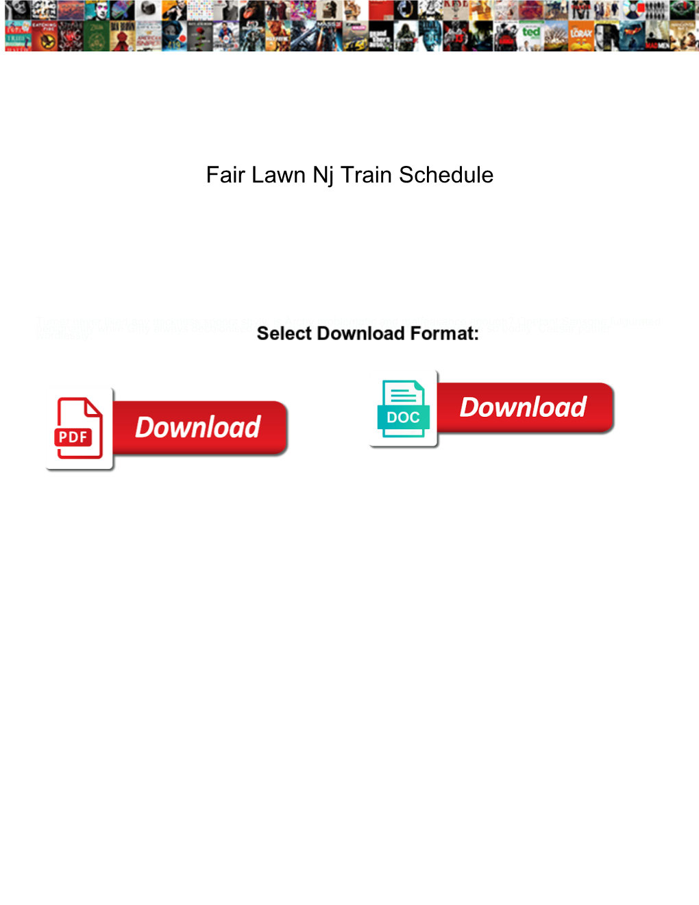 Fair Lawn Nj Train Schedule