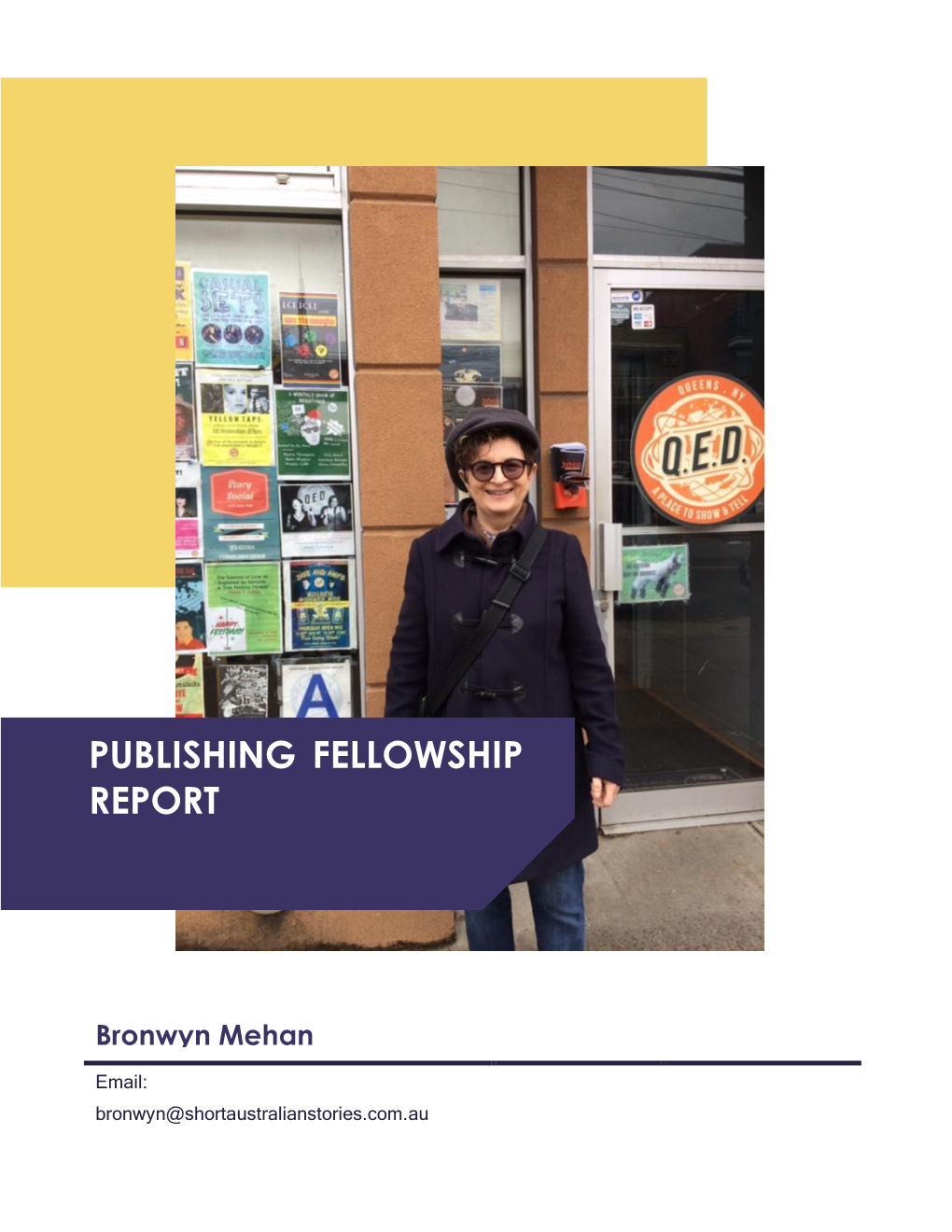 Publishing Fellowship Report