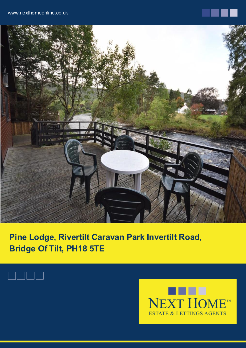 Pine Lodge, Rivertilt Caravan Park Invertilt Road, Bridge of Tilt, PH18 5TE : Offers Over £86,000