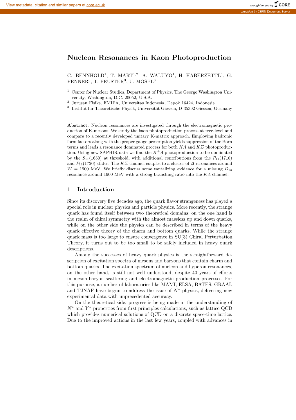 Nucleon Resonances in Kaon Photoproduction