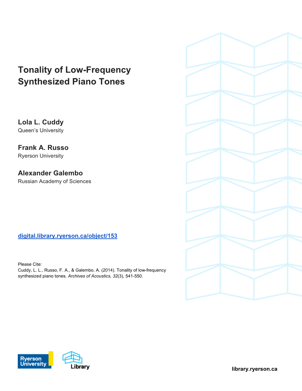 Tonality of Low-Frequency Synthesized Piano Tones