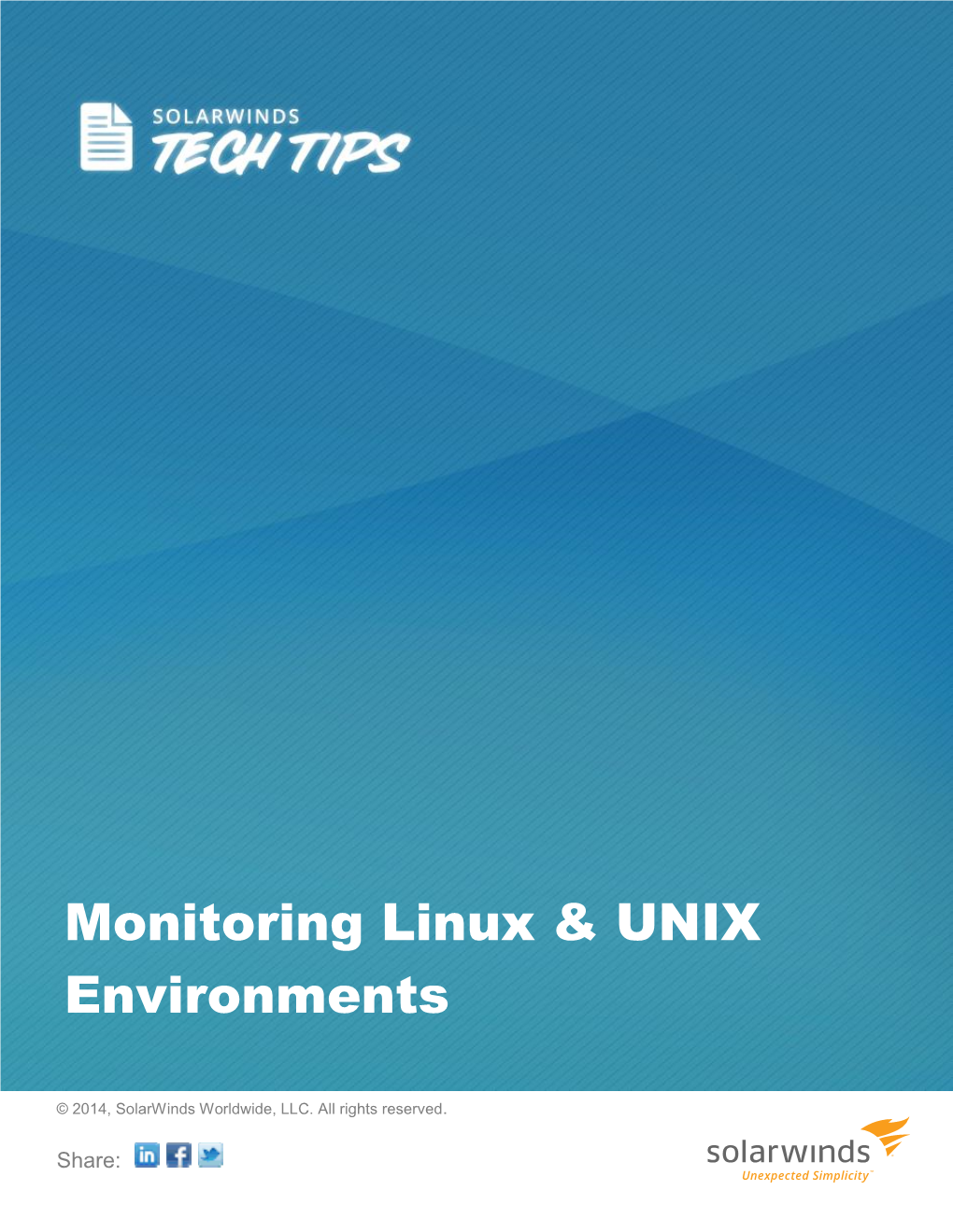 Monitoring Linux & UNIX Environments