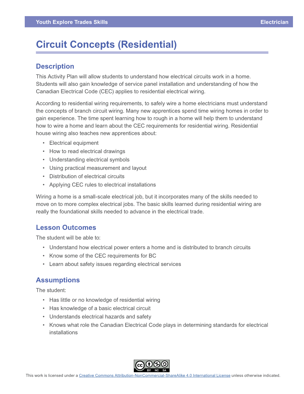 Circuit Concepts (Residential)