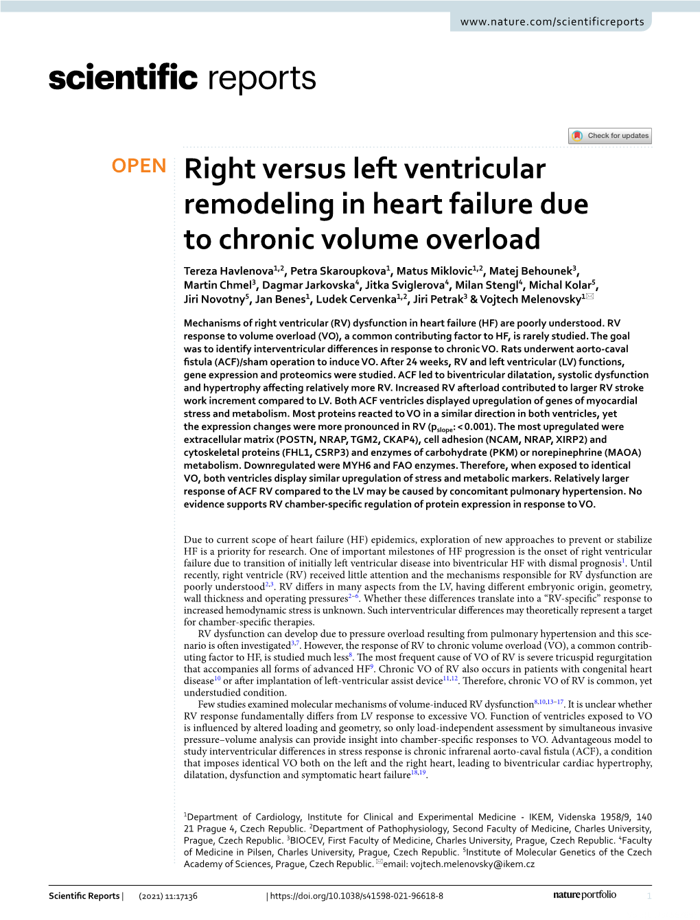 Right Versus Left Ventricular Remodeling in Heart Failure Due To