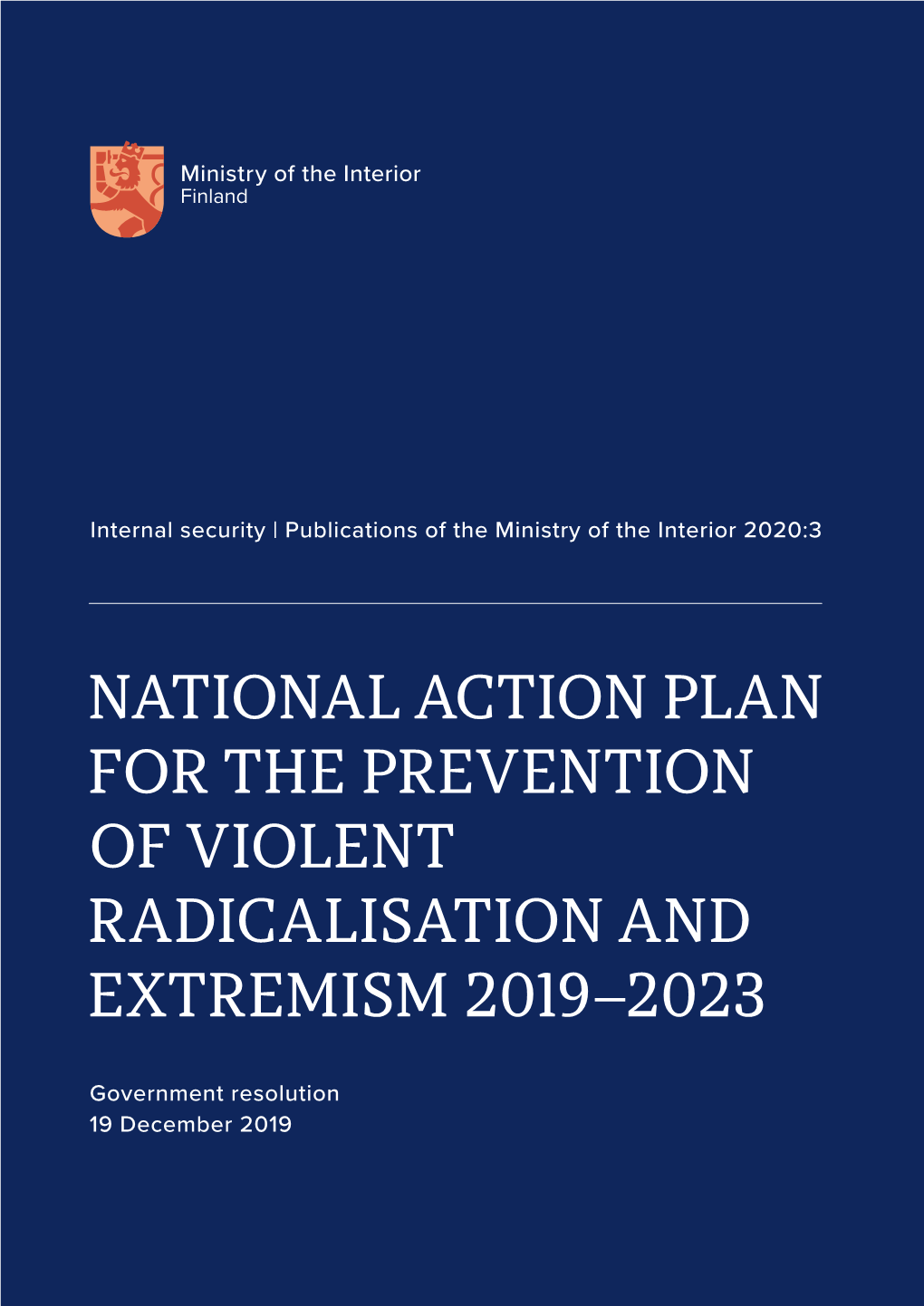 National Action Plan for the Prevention of Violent Radicalisation and Extremism 2019–2023