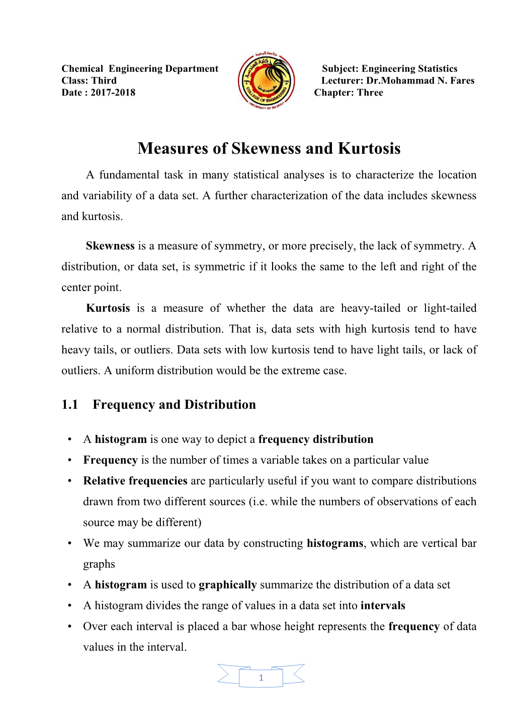 Measures of Skewn Measures of Skewness and Kurtosis Ss And