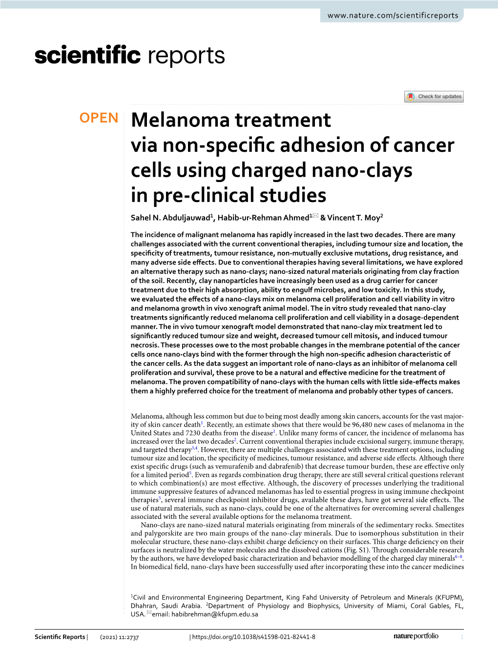 Melanoma Treatment Via Non-Specific Adhesion of Cancer Cells Using