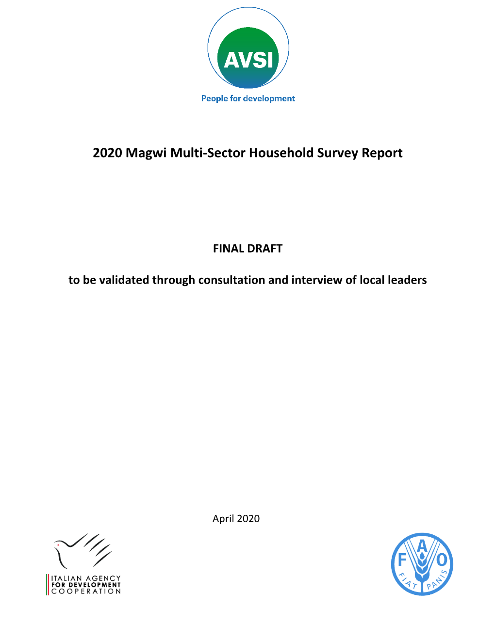 2020 Magwi Multi-Sector Household Survey Report