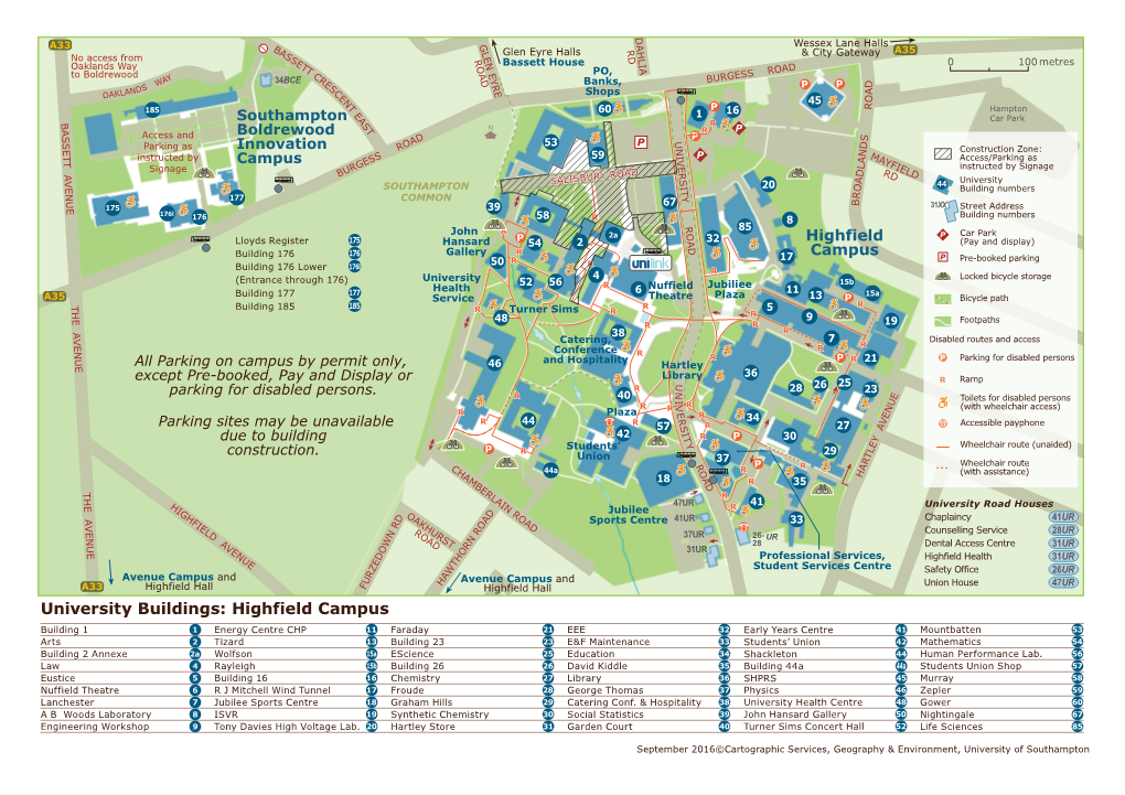 University Buildings: Highfield Campus