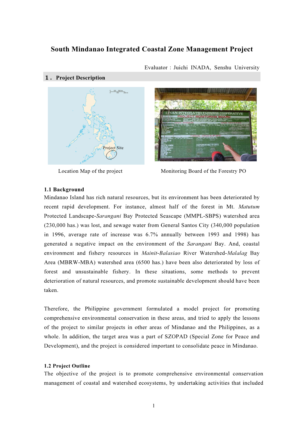 South Mindanao Integrated Coastal Zone Management Project