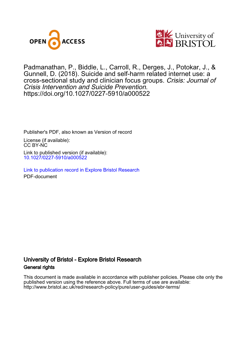 Suicide and Self-Harm Related Internet Use: a Cross-Sectional Study and Clinician Focus Groups