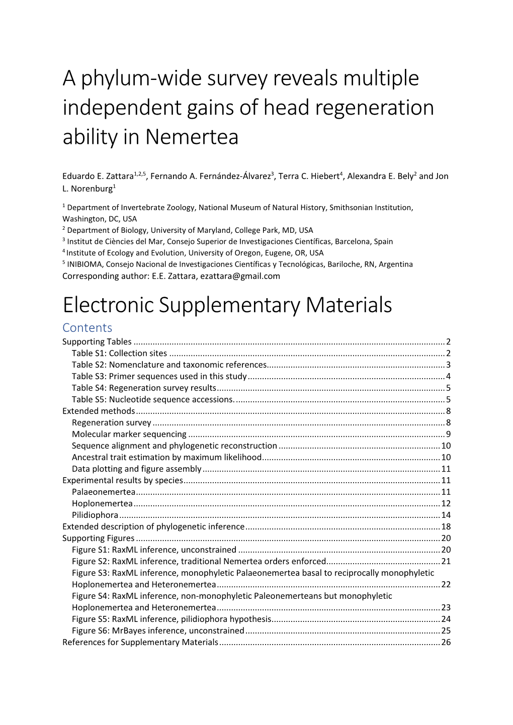 A Phylum-Wide Survey Reveals Multiple Independent Gains of Head Regeneration Ability in Nemertea