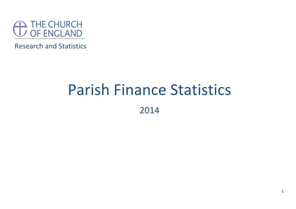 Parish Finance Statistics