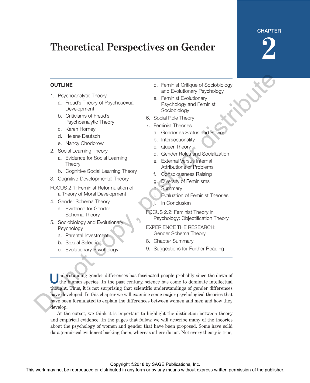 Chapter 2: Theoretical Perspectives on Gender