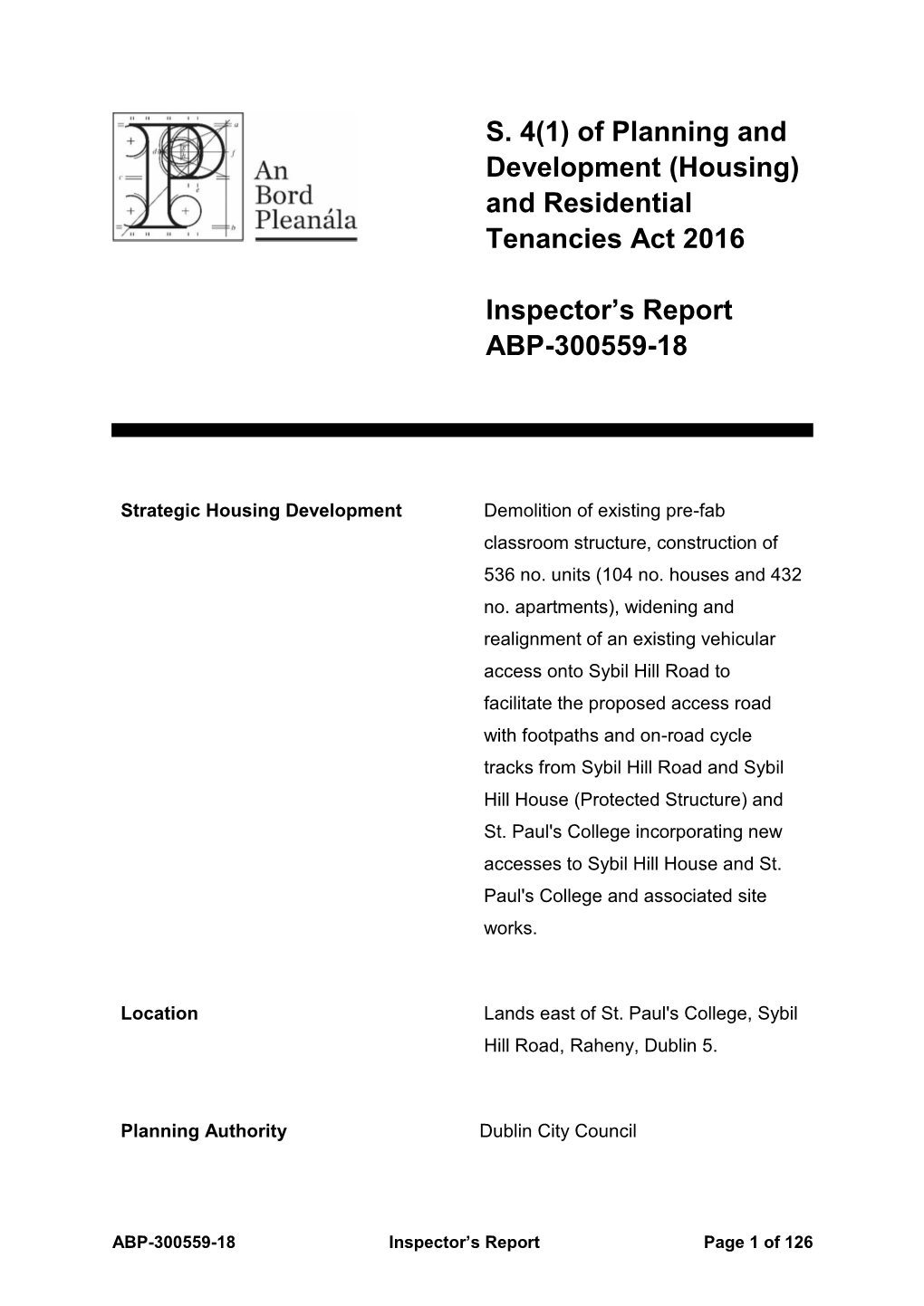 And Residential Tenancies Act 2016 Inspector's