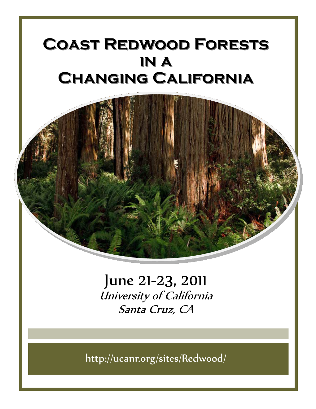 Coast Redwood Forests in a Changing California