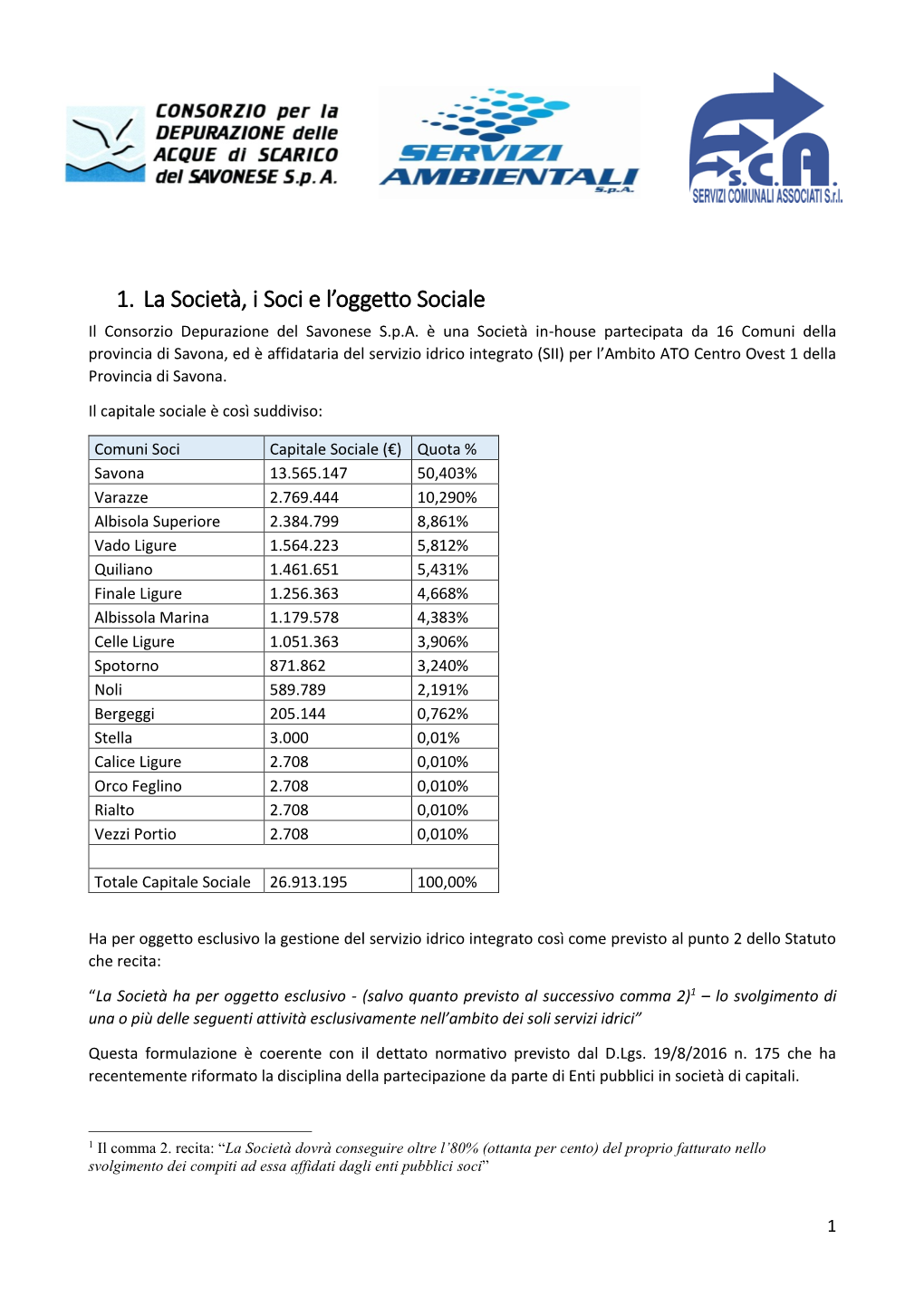 Consorzio Depurazione Acque Di Scarico