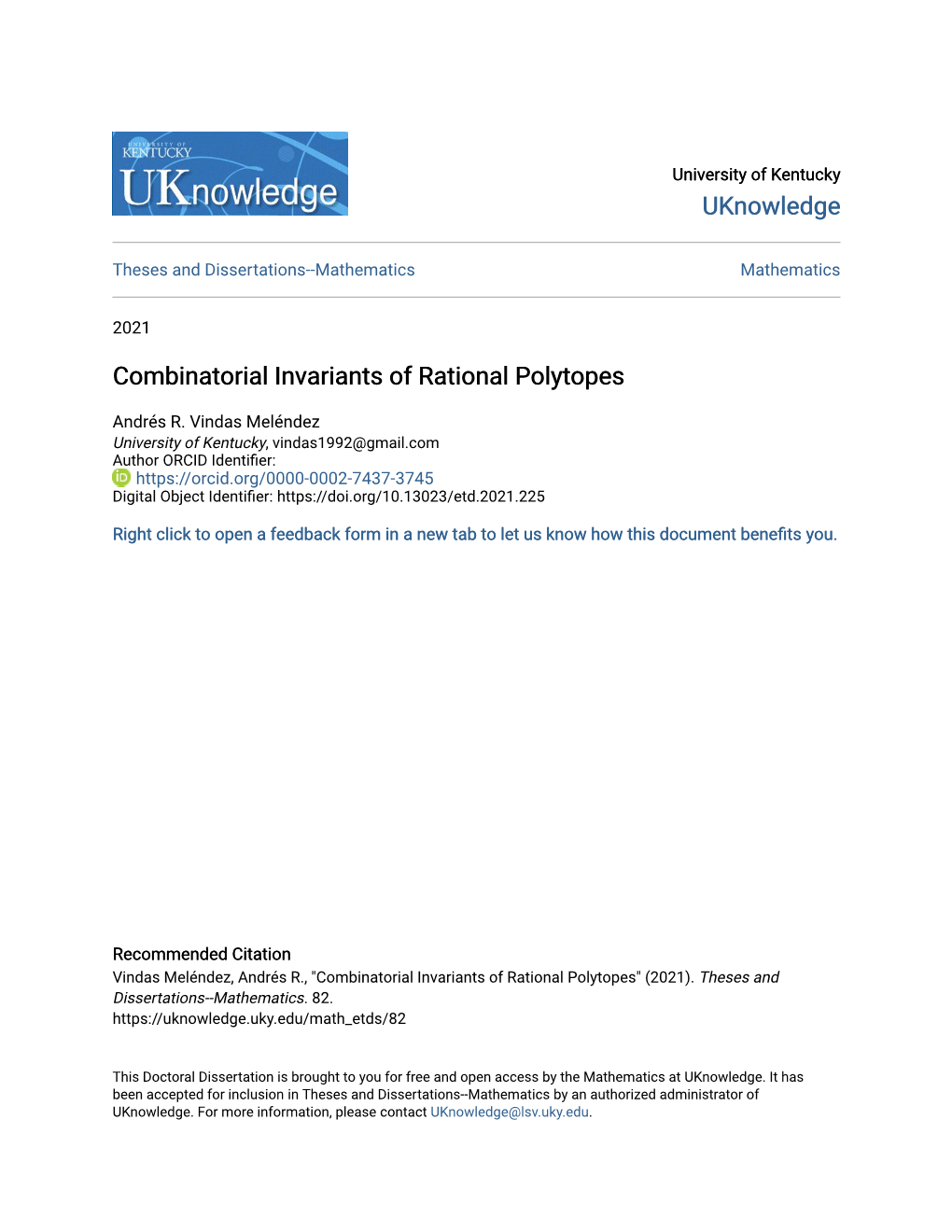 Combinatorial Invariants of Rational Polytopes