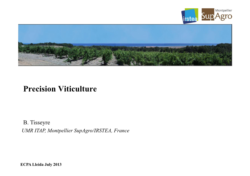 Precision Viticulture