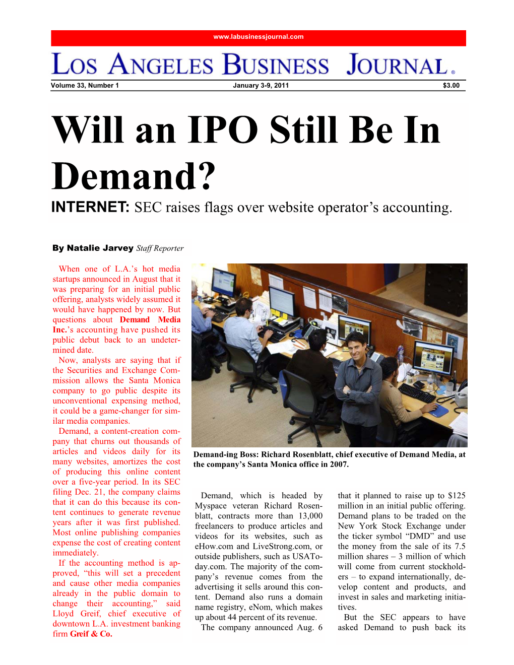 Will an IPO Still Be in Demand LABJ 010311.Pub