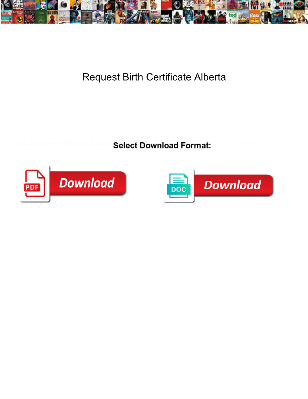 Request Birth Certificate Alberta