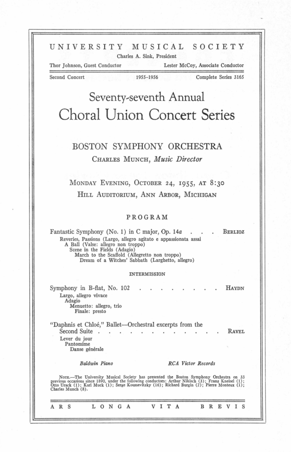 Choral Union Concert Series