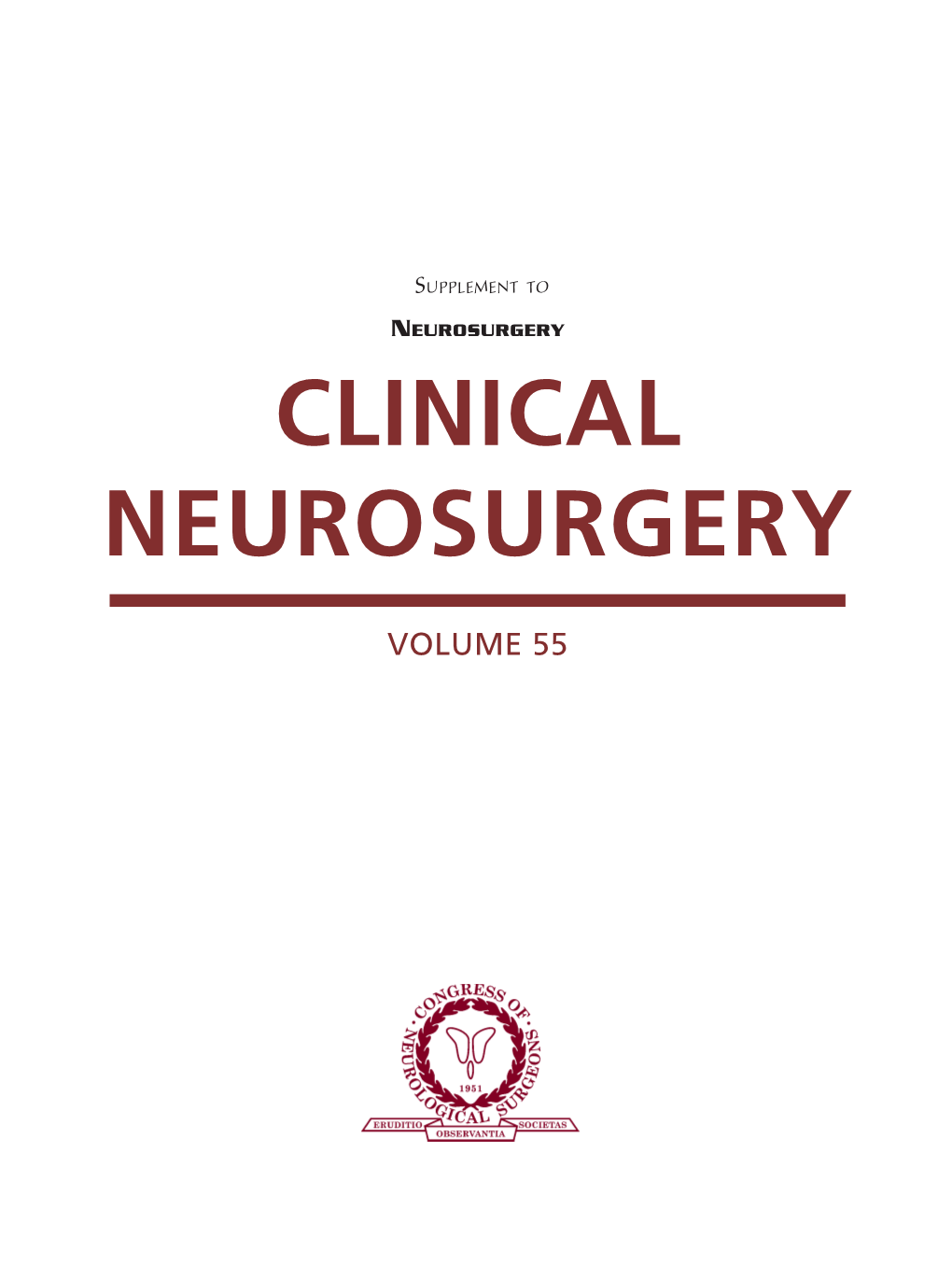 Clinical Neurosurgery