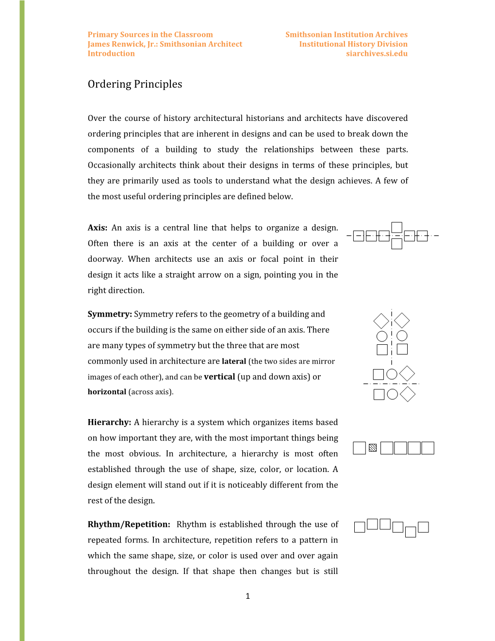 Ordering Principles Activity