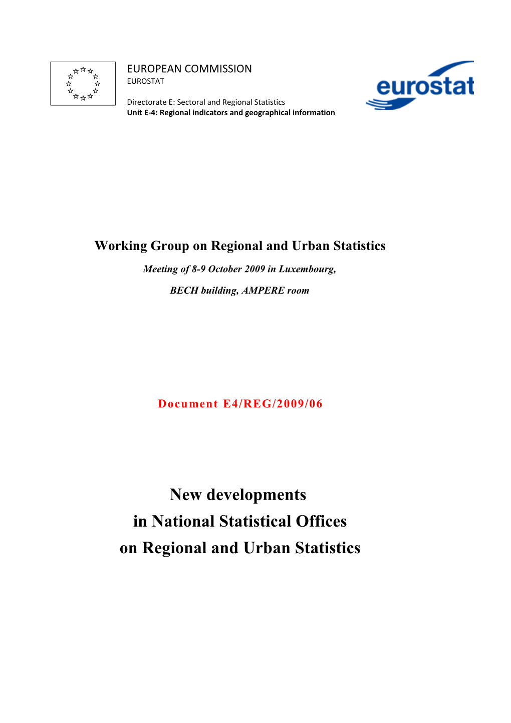 Regional GDP Figures Some Considerations Following the June EU Council