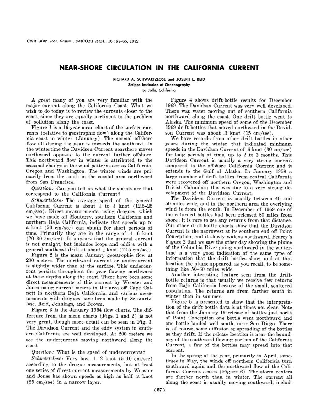 Near-Shore Circulation in the California Current