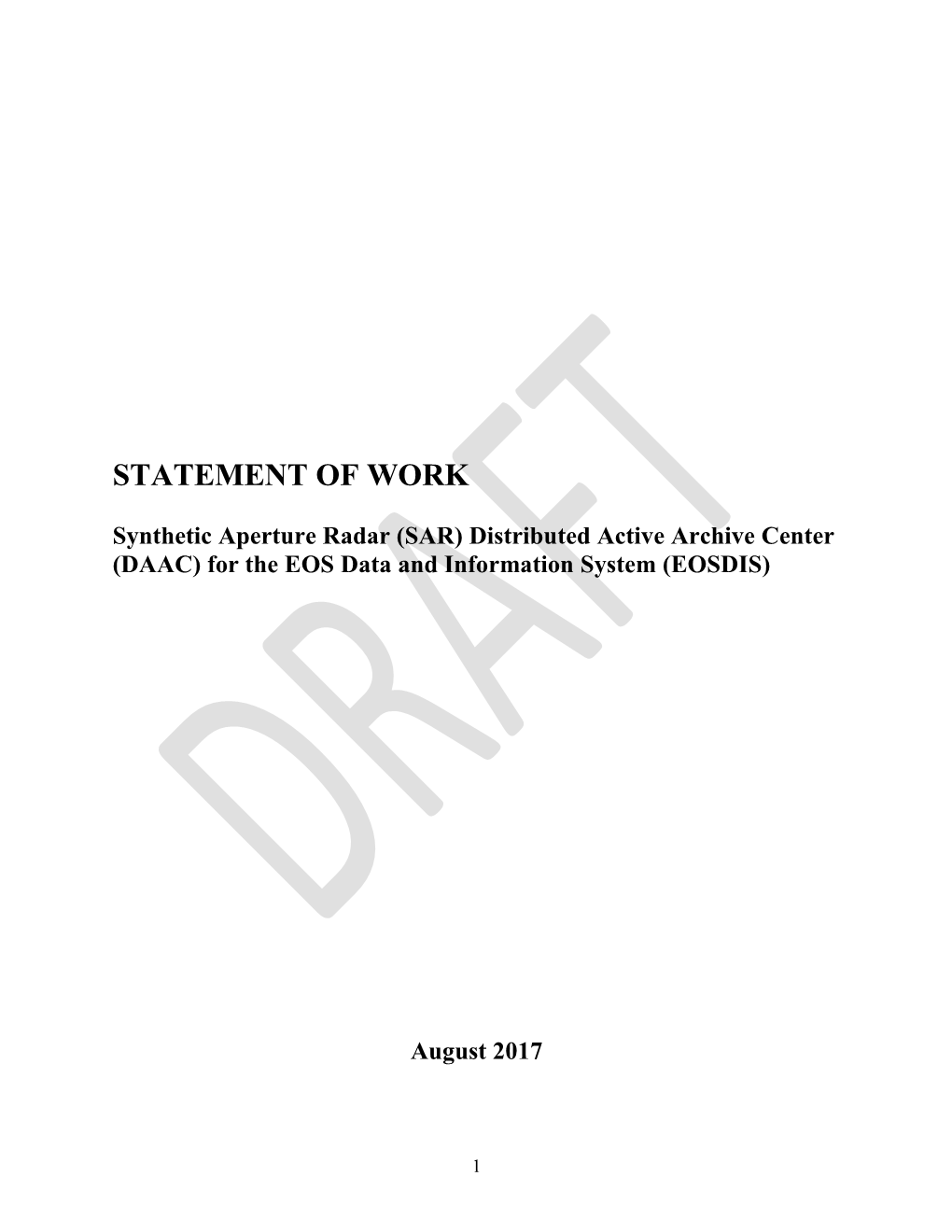 Statement of Work