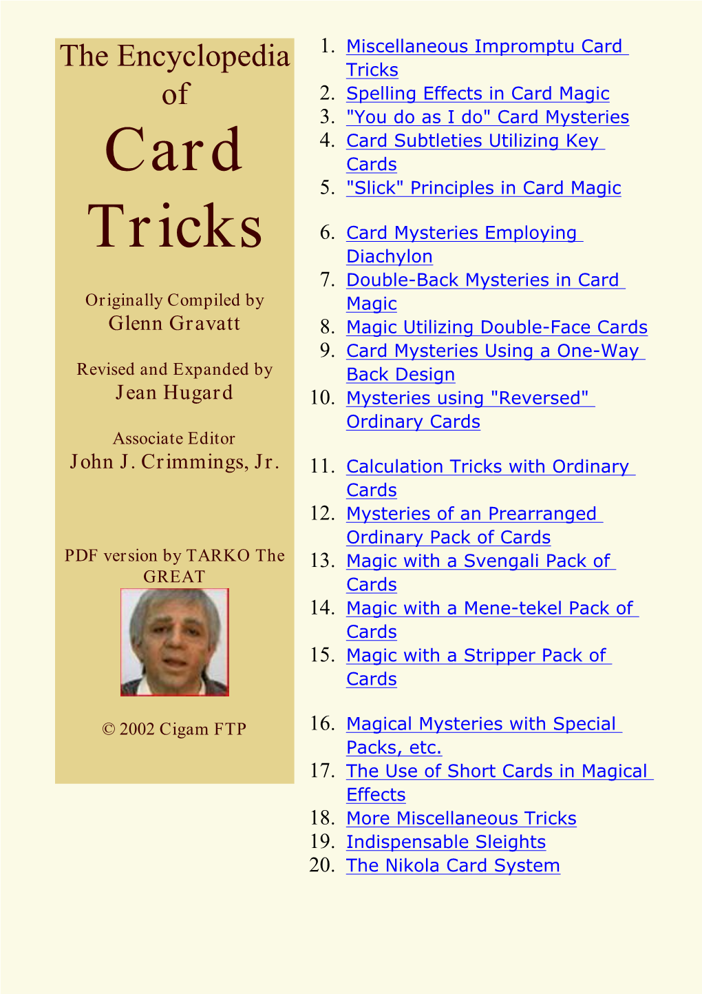 The Encyclopedia of Card Tricks-Cover
