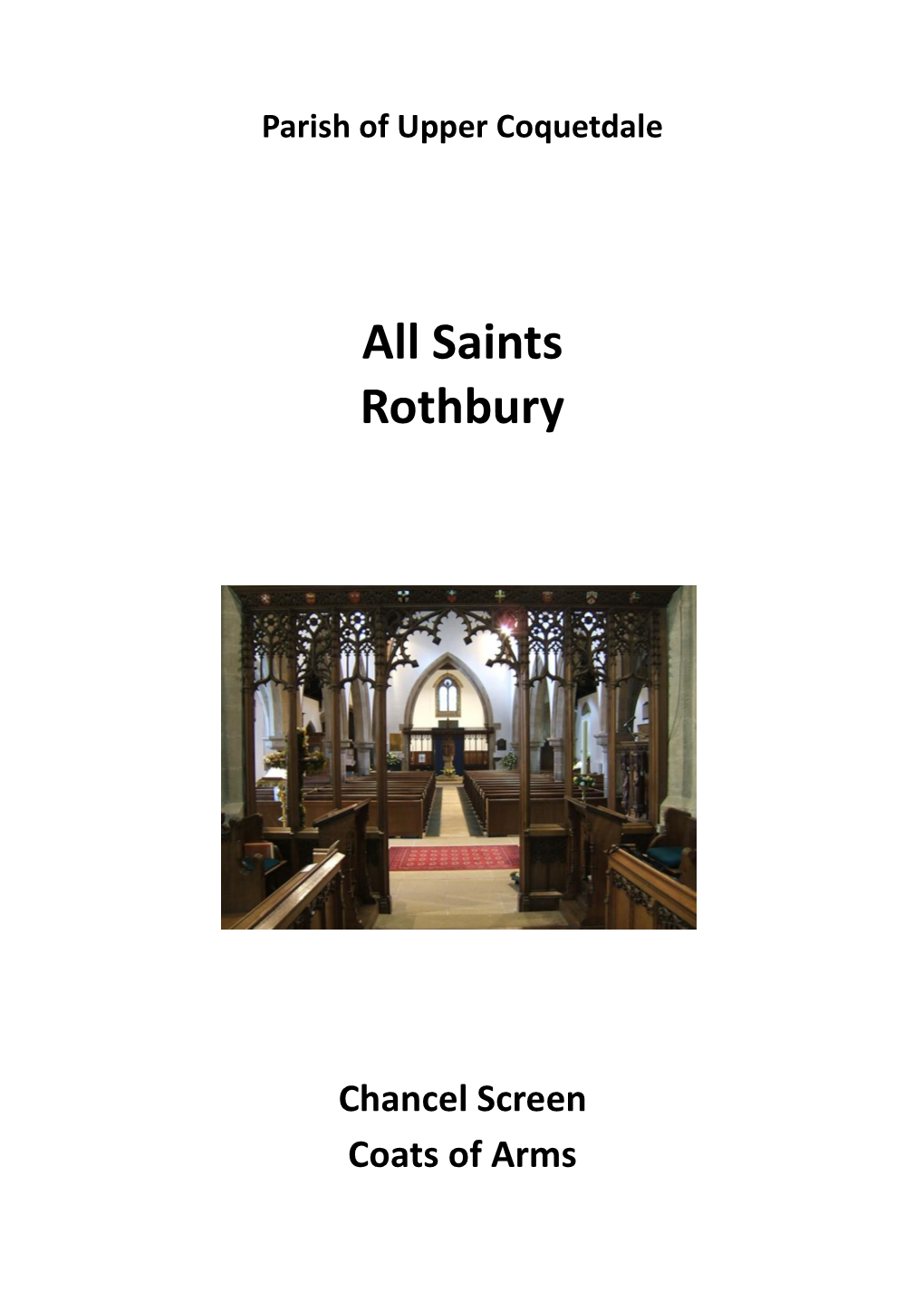 All Saints Church Chancel Screen