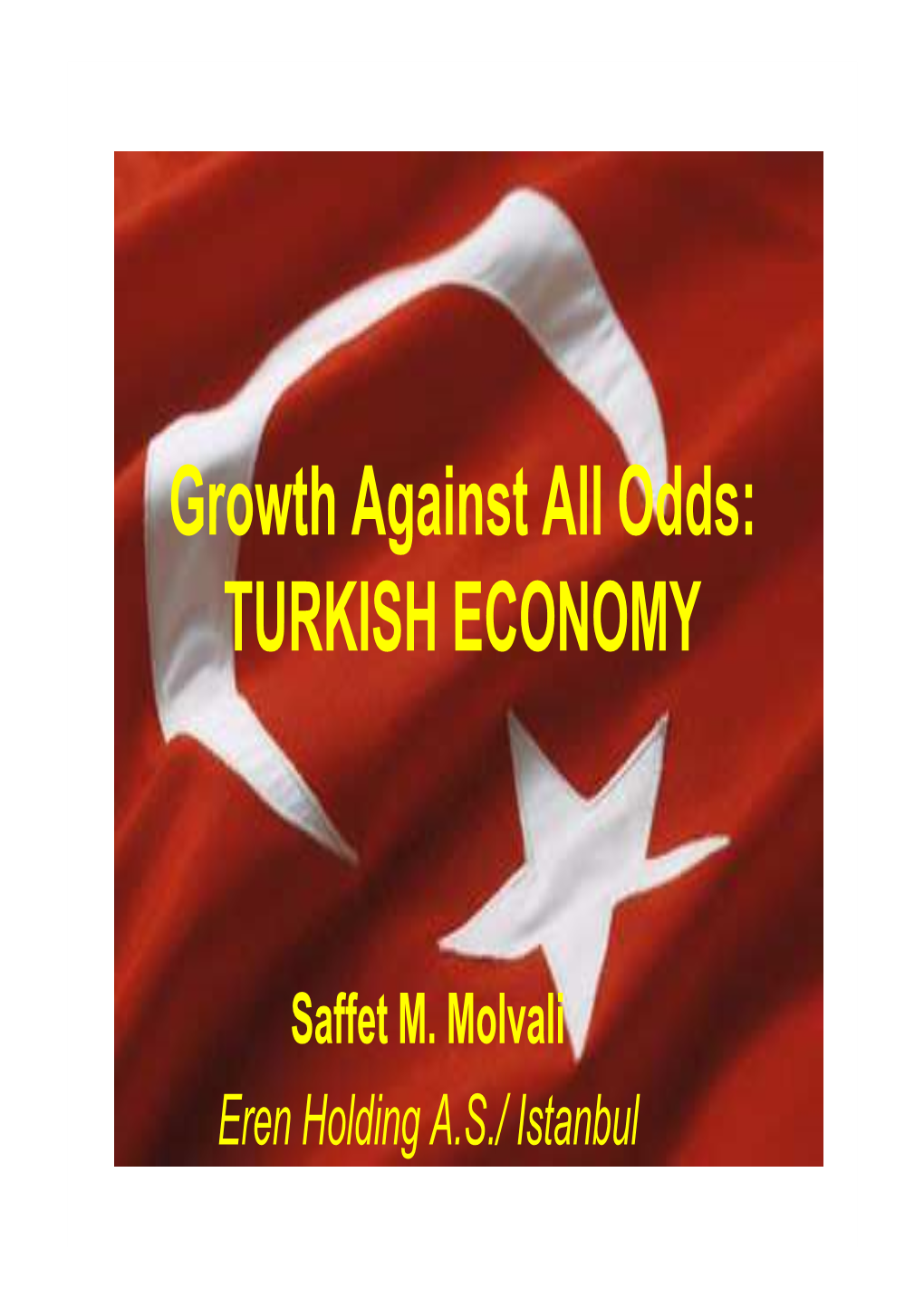Growth Against All Odds. Turkish Economy
