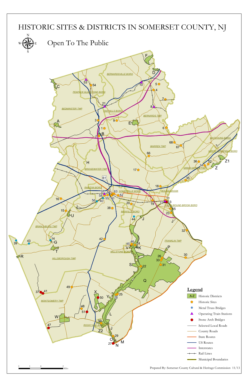 Historic Sites & Districts in Somerset County, Nj